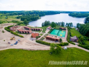 Alytaus sodyba, statybų fotografavimas iš oro