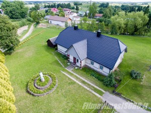 Švč. Trejybės bažnyčia fotografavimas iš oro Sudervėje